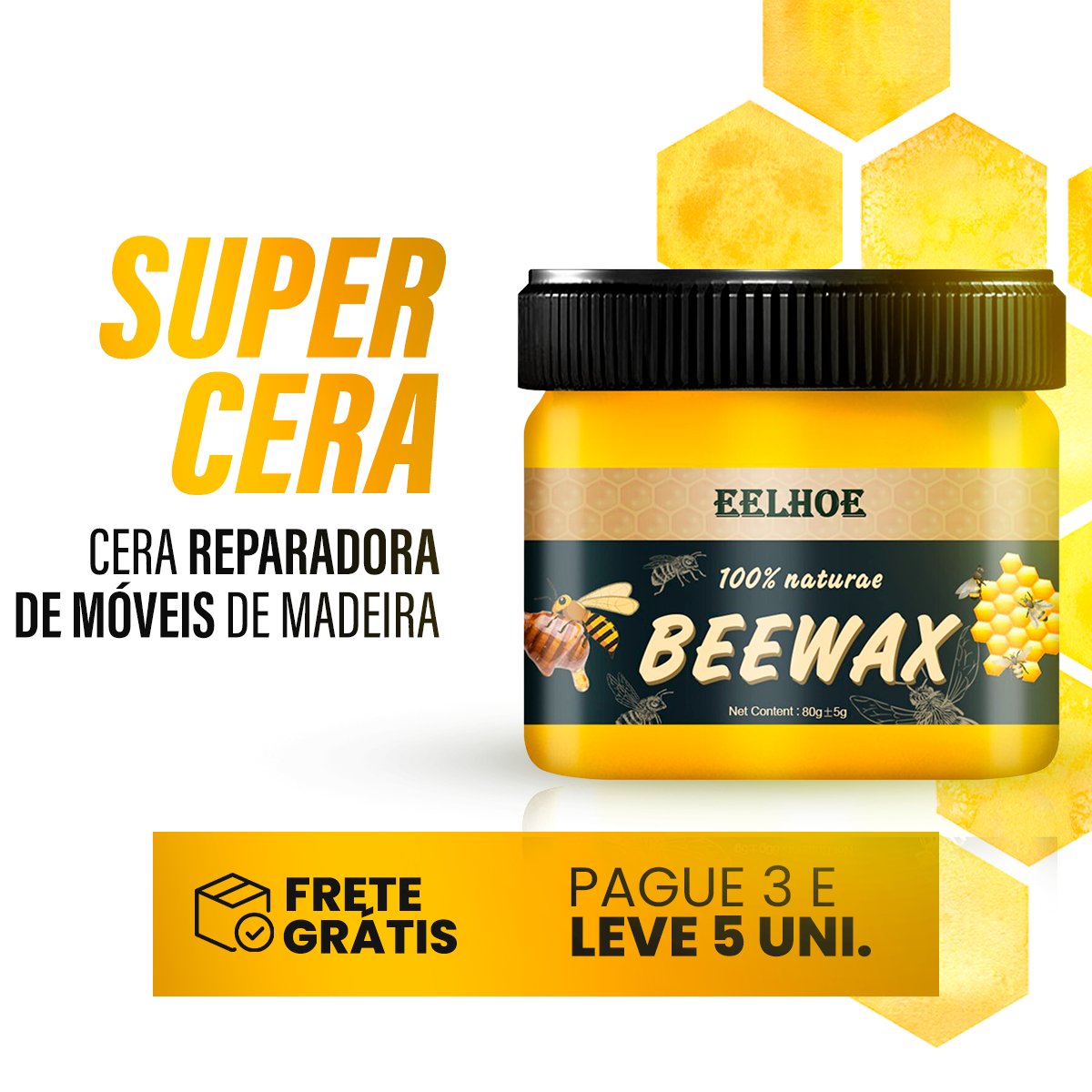 Super Cera - Cera Reparadora de Móveis de madeira