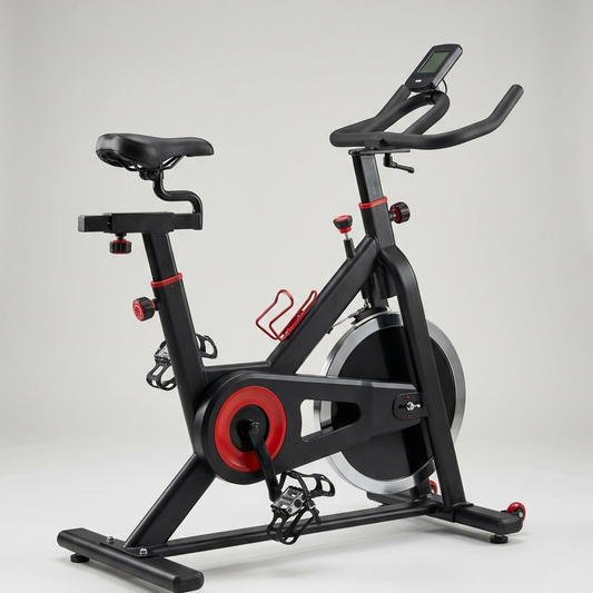 Bicicleta Ergométrica Indoor 8kg com Resistência Ajustável e Monitor