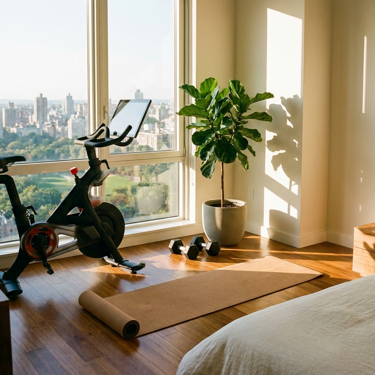 Bicicleta Ergométrica Indoor 8kg com Resistência Ajustável e Monitor