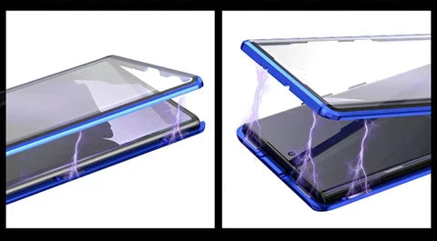 Case Magnética para Samsung de Vidro Temperado 360º