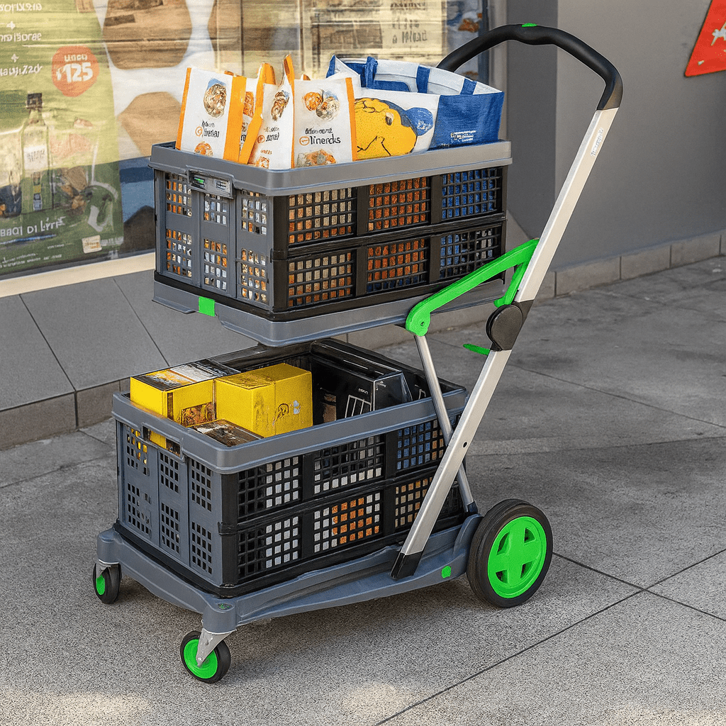 Carrinho de Compras Dobrável e Portátil - Flexycart