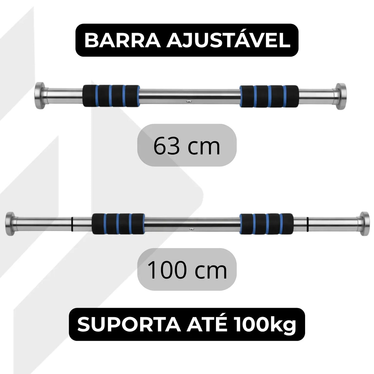 Barra de Porta Ajustável para Exercícios Barra Fixa até 100kg