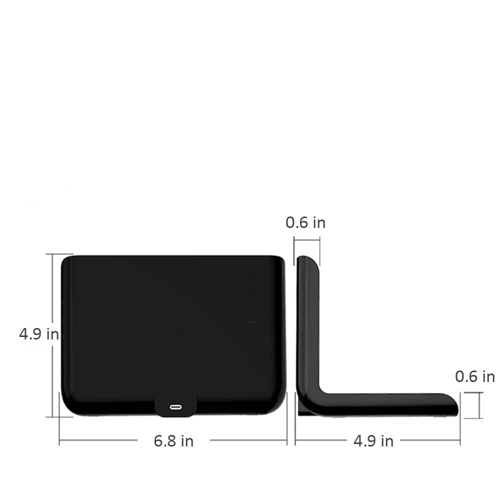 DigitalStation 4 em 1 Multifuncional - Carregador por Indução, Hora, Calendário e Temperatura