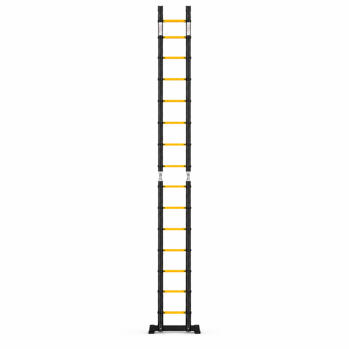 Escada estendida sobre fundo branco