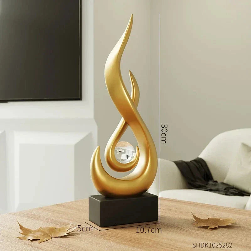 Escultura de Cerâmica Moderna para Decoração Luxuosa - eFlix