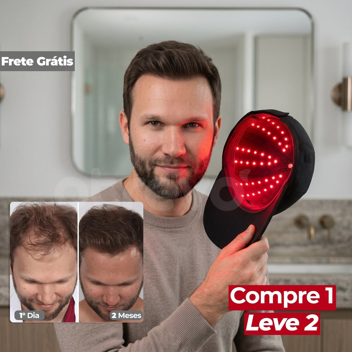 Tecnologia LED para Crescimento Capilar - HairLux™ Pro