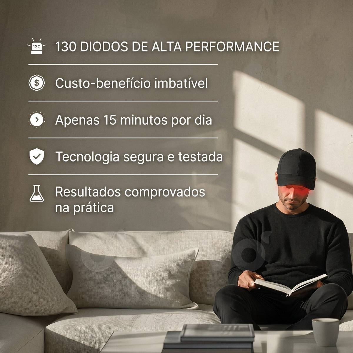 Tecnologia LED para Crescimento Capilar - HairLux™ Pro