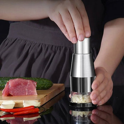 Picador Inox de Vegetais - Picador de alho, cebola, pimenta etc