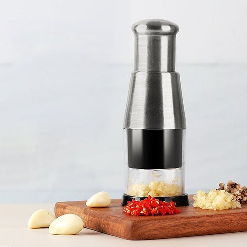 Picador Inox de Vegetais - Picador de alho, cebola, pimenta etc