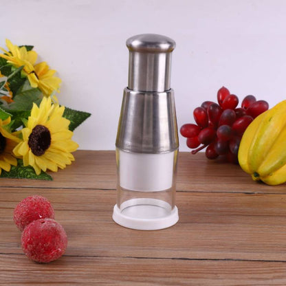 Picador Inox de Vegetais - Picador de alho, cebola, pimenta etc