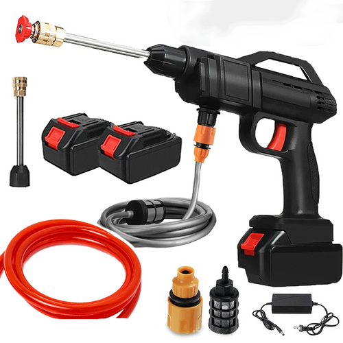 Lavadora Jato de Alta Pressão Sem Fio 1500W Bateria 18V + Mangueira 5m (BRINDE)